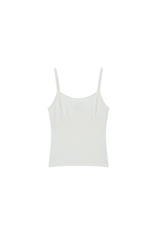 Basic Lace Tank (White)