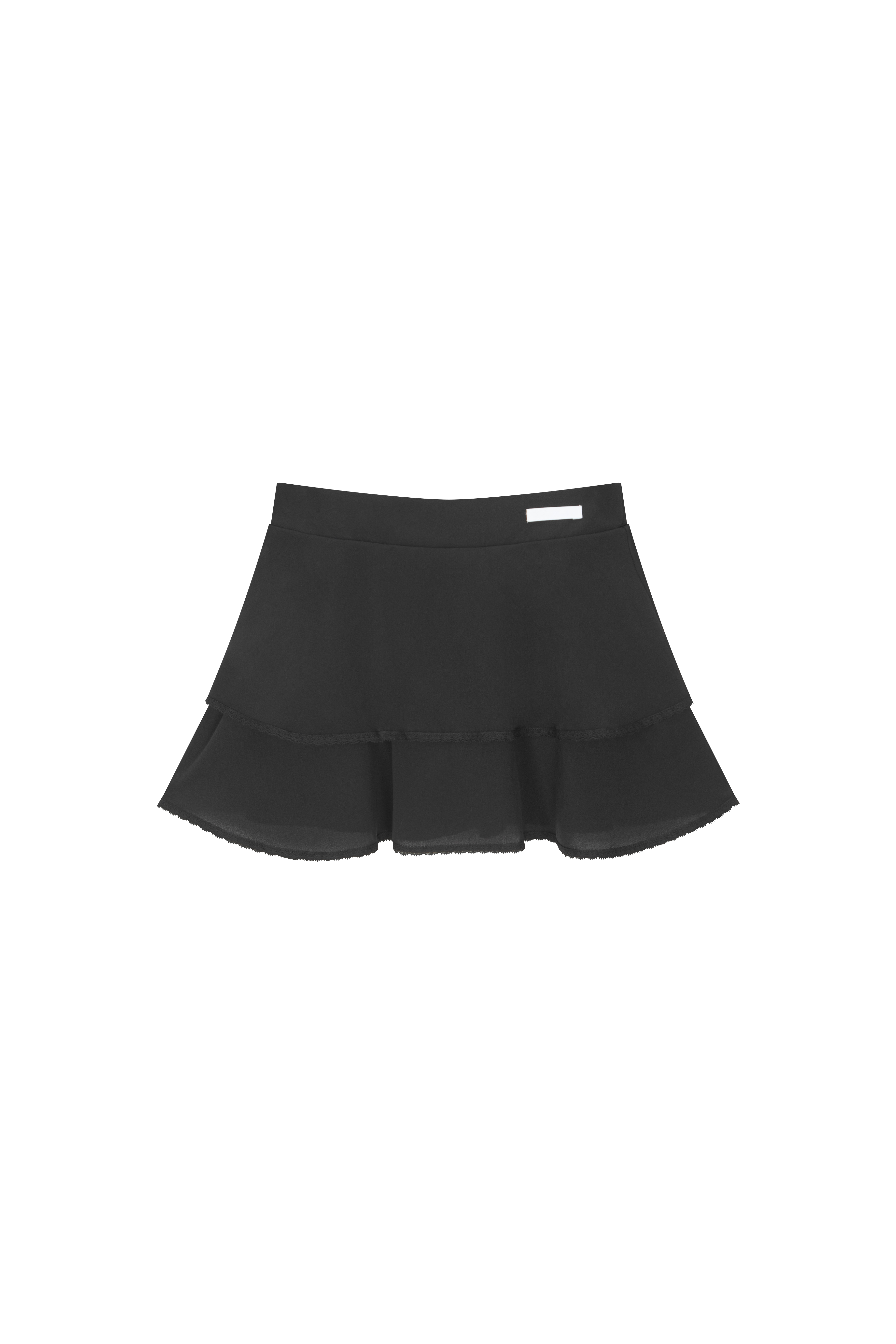 Plie Chiffon Skirt (Black)