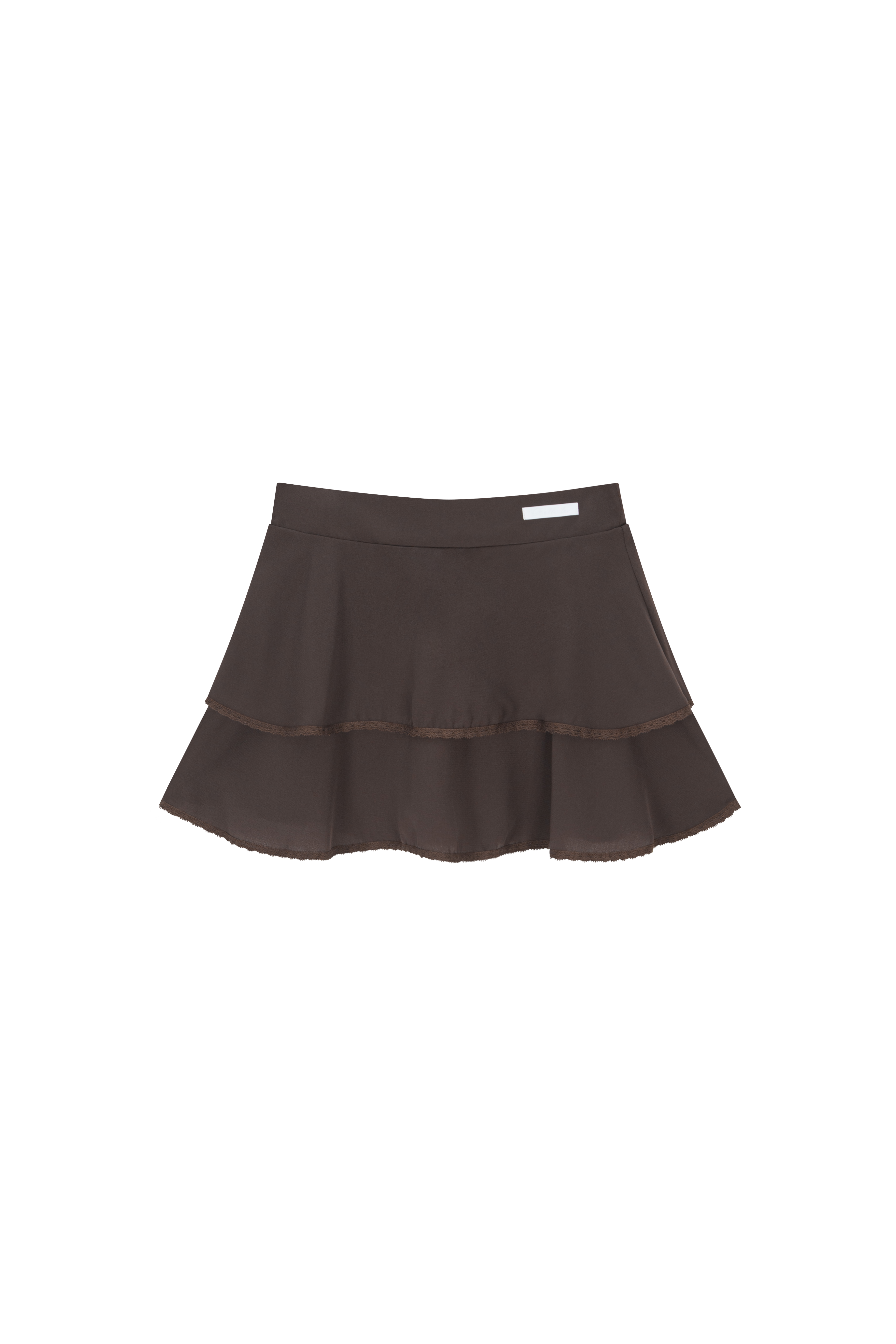 Plie Chiffon Skirt (Brown)