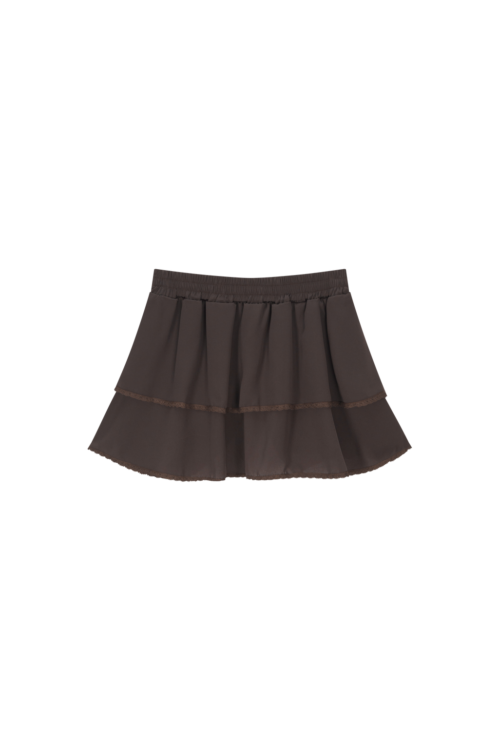 Plie Chiffon Skirt (Brown)
