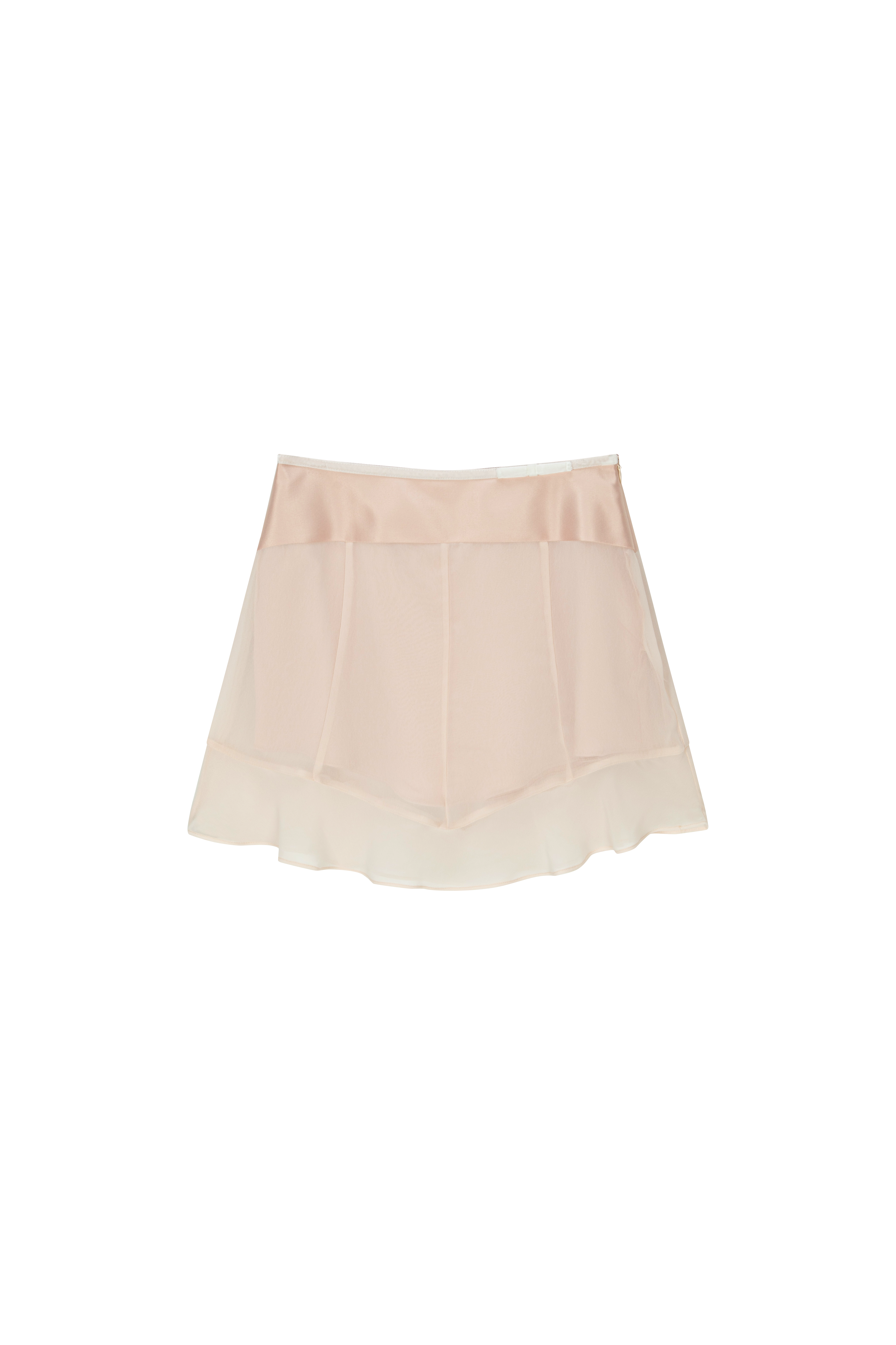 Blush Midi Skirt (Nude Pink)