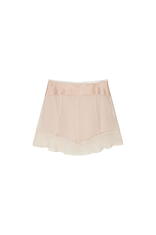 Blush Midi Skirt (Nude Pink)