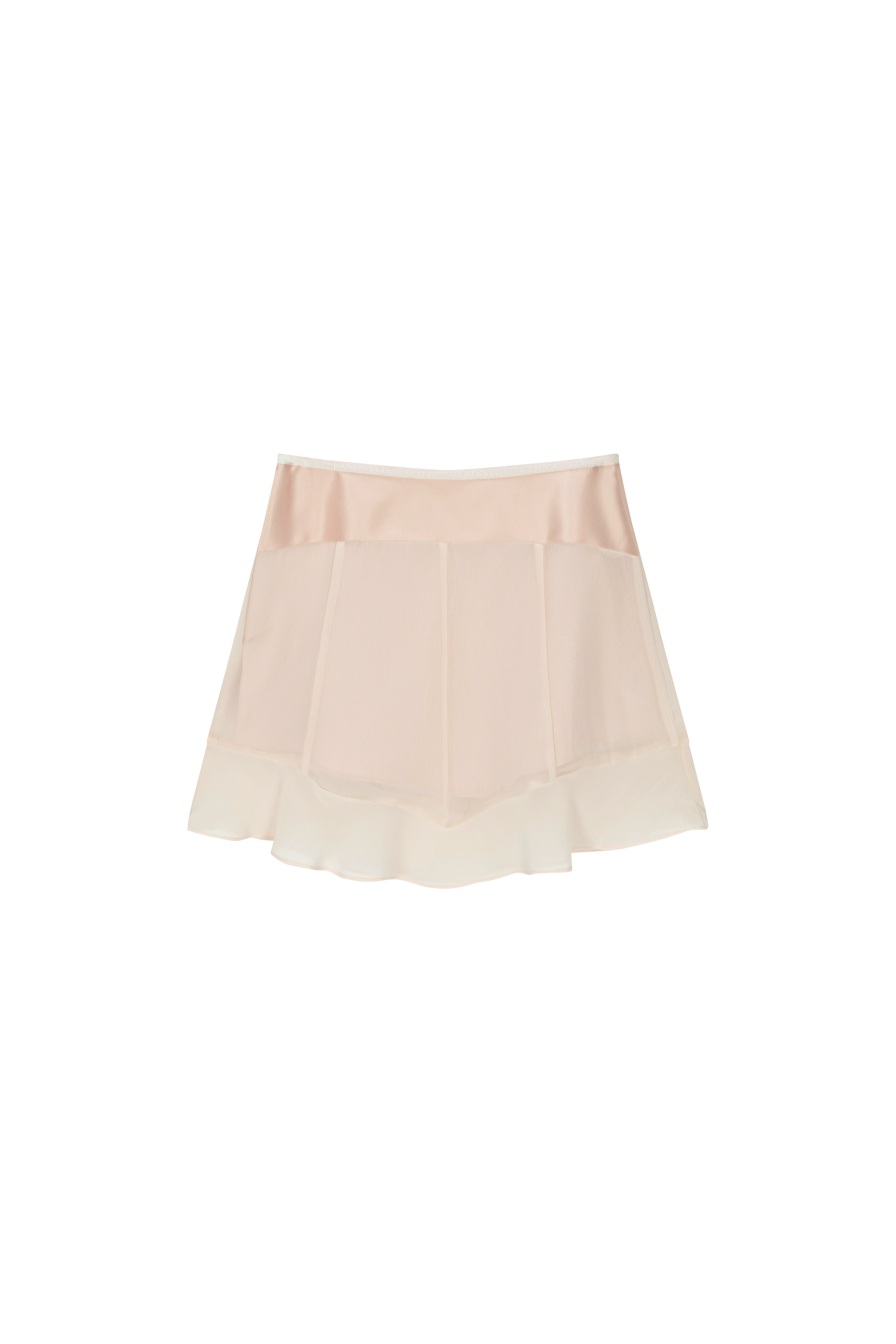 Blush Midi Skirt (Nude Pink)