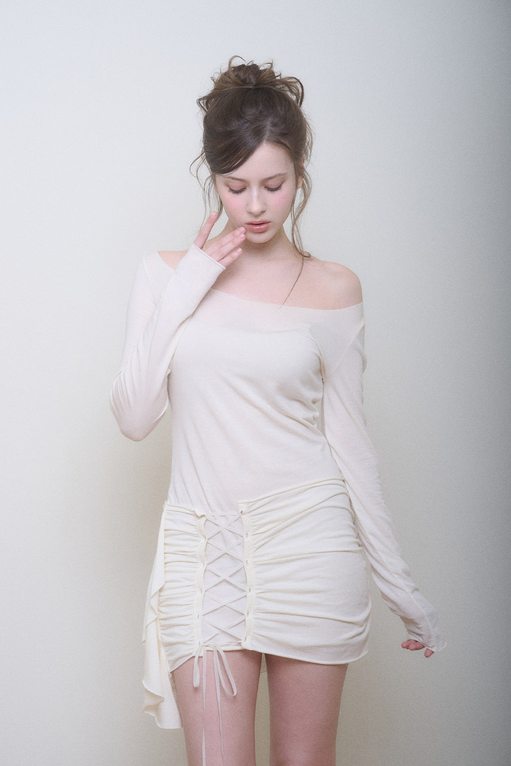 Vera Corset Dress (Cream)
