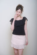 Blush Midi Skirt (Nude Pink)