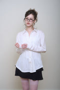 Classic Cotton Lace Shirt (White)