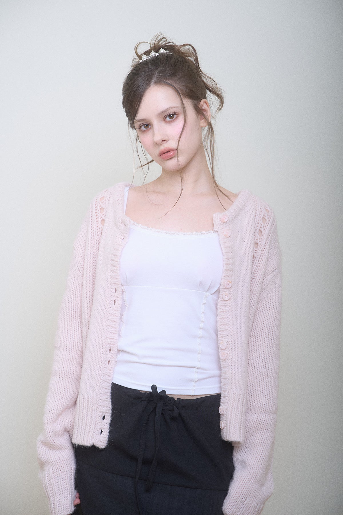 Snowflake Cardigan (Pink)