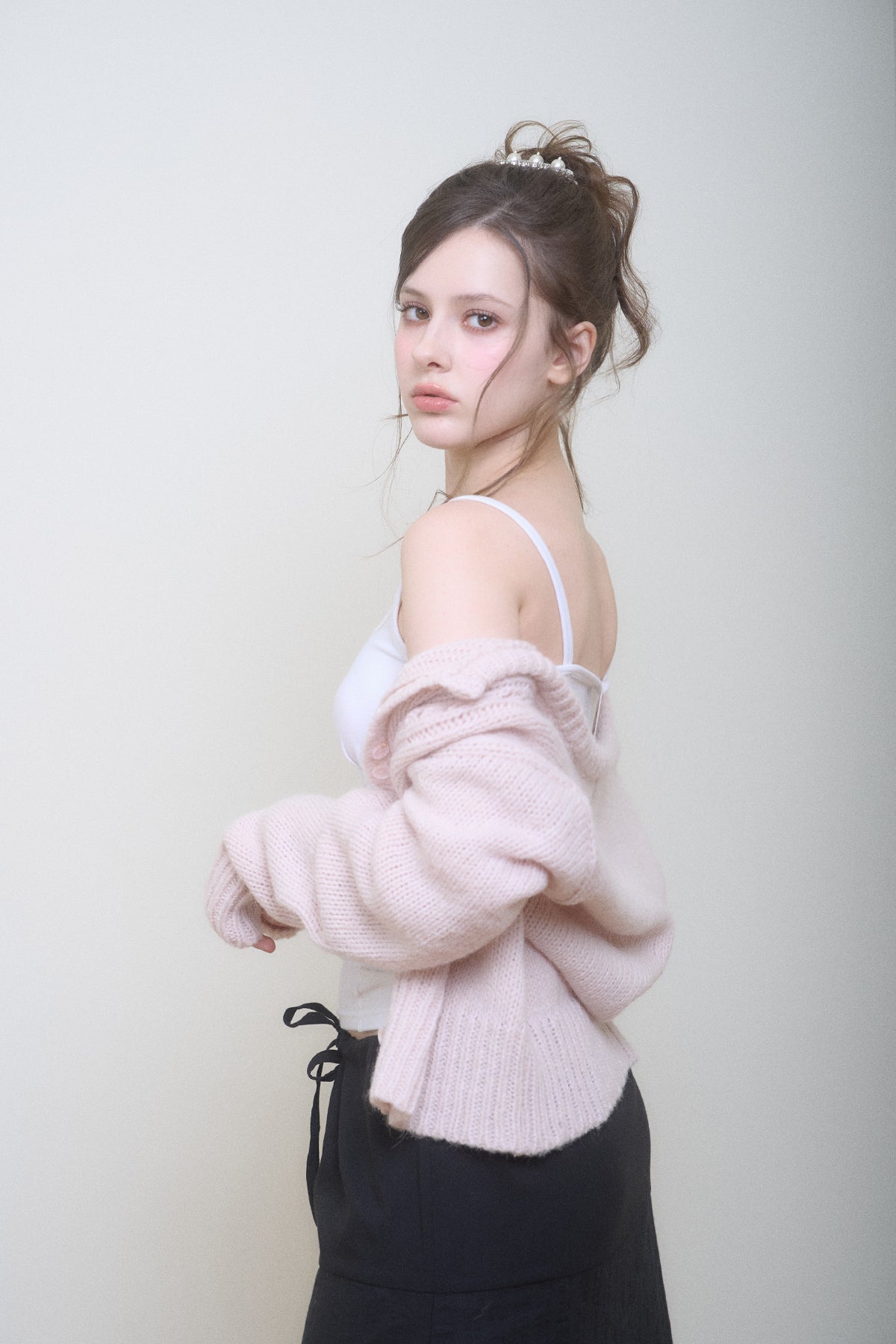 Snowflake Cardigan (Pink)