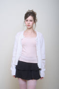 Cotton Veil Skirt (Black)