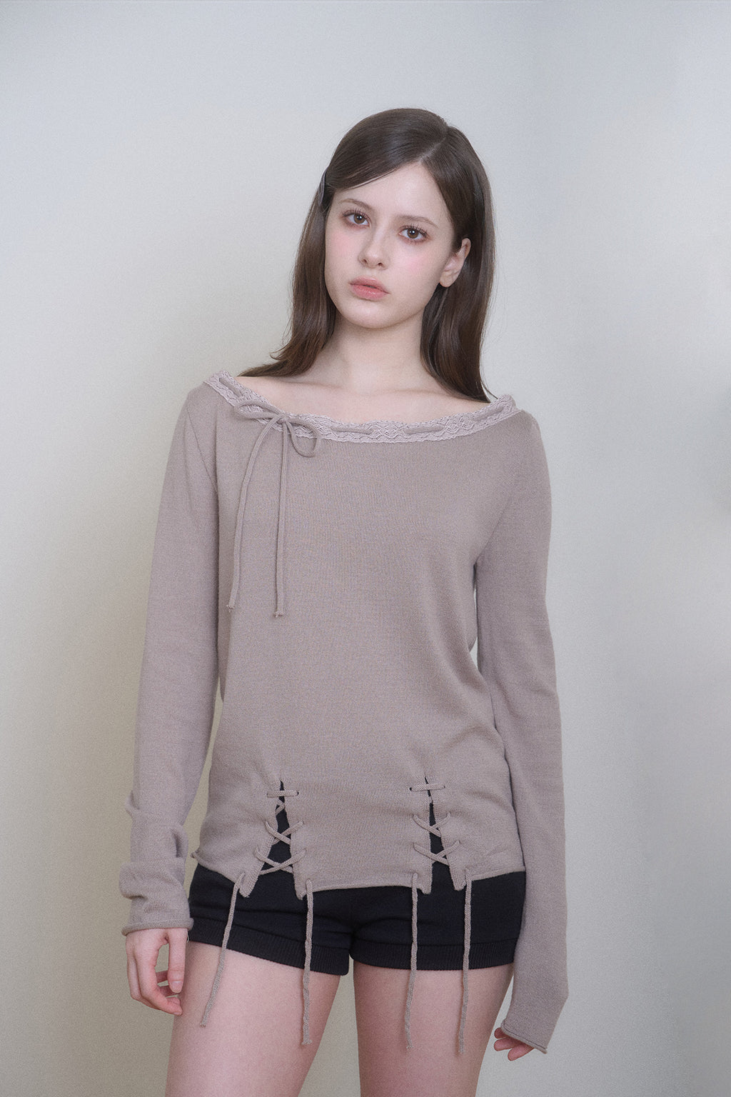 Ribbonette Knit (Mocha)