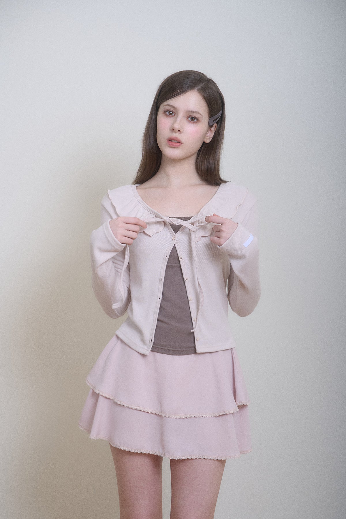Fairy Cardigan (Cream Pink)