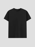 100% Black Cotton T-shirt (L)