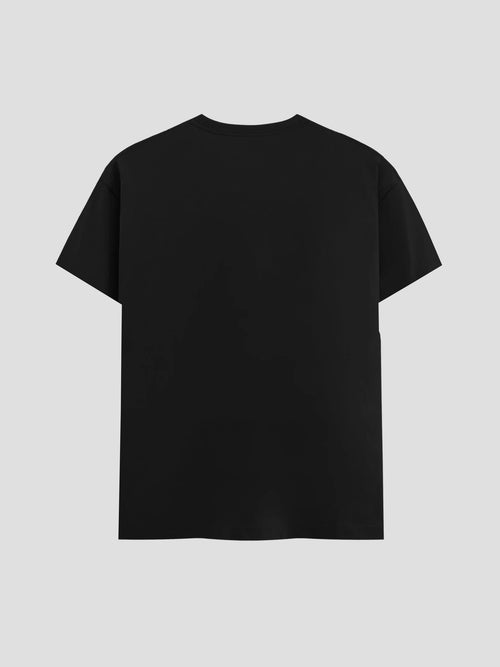 100% Black Cotton T-shirt (L)