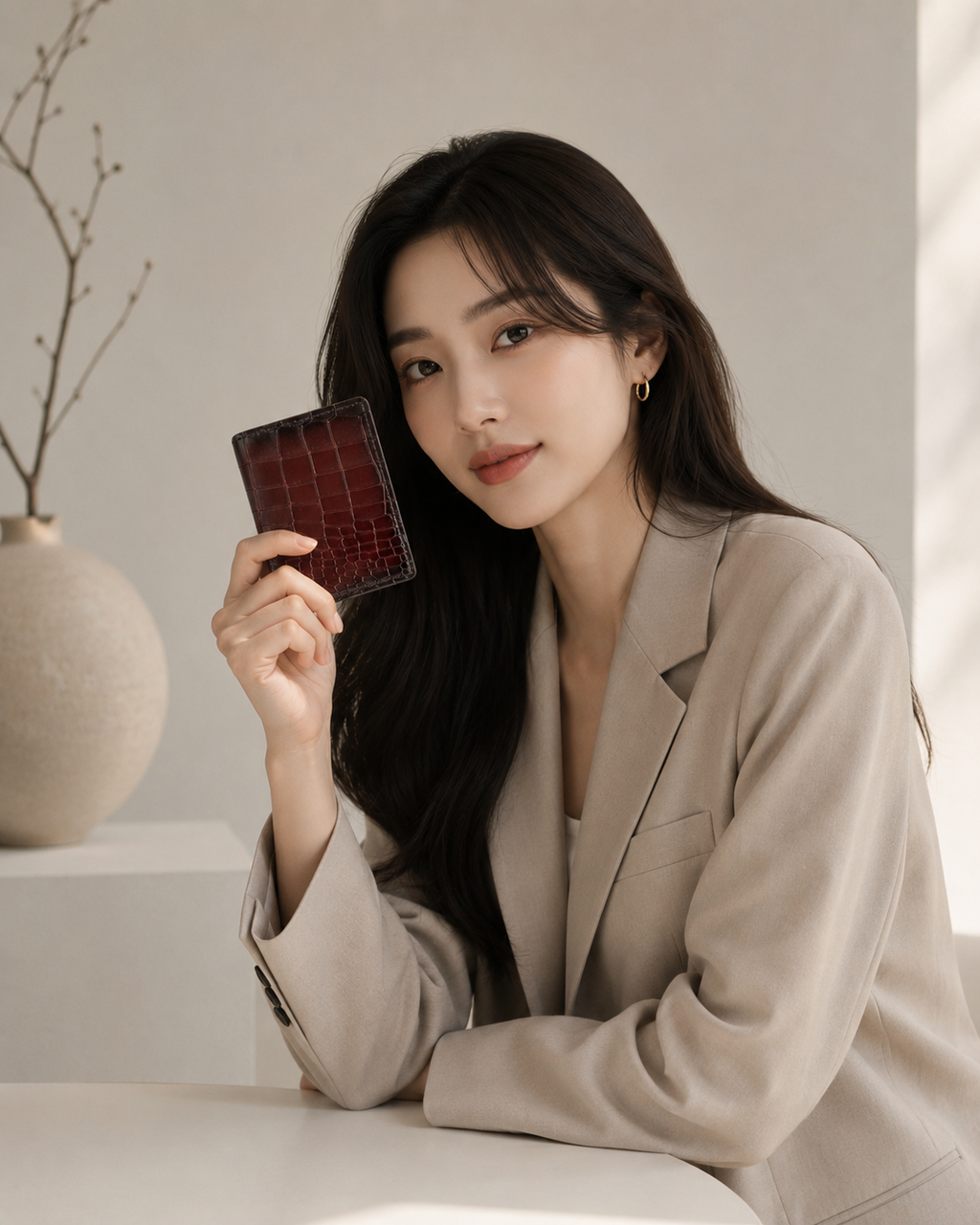 Cow Crocodile Print Wallet