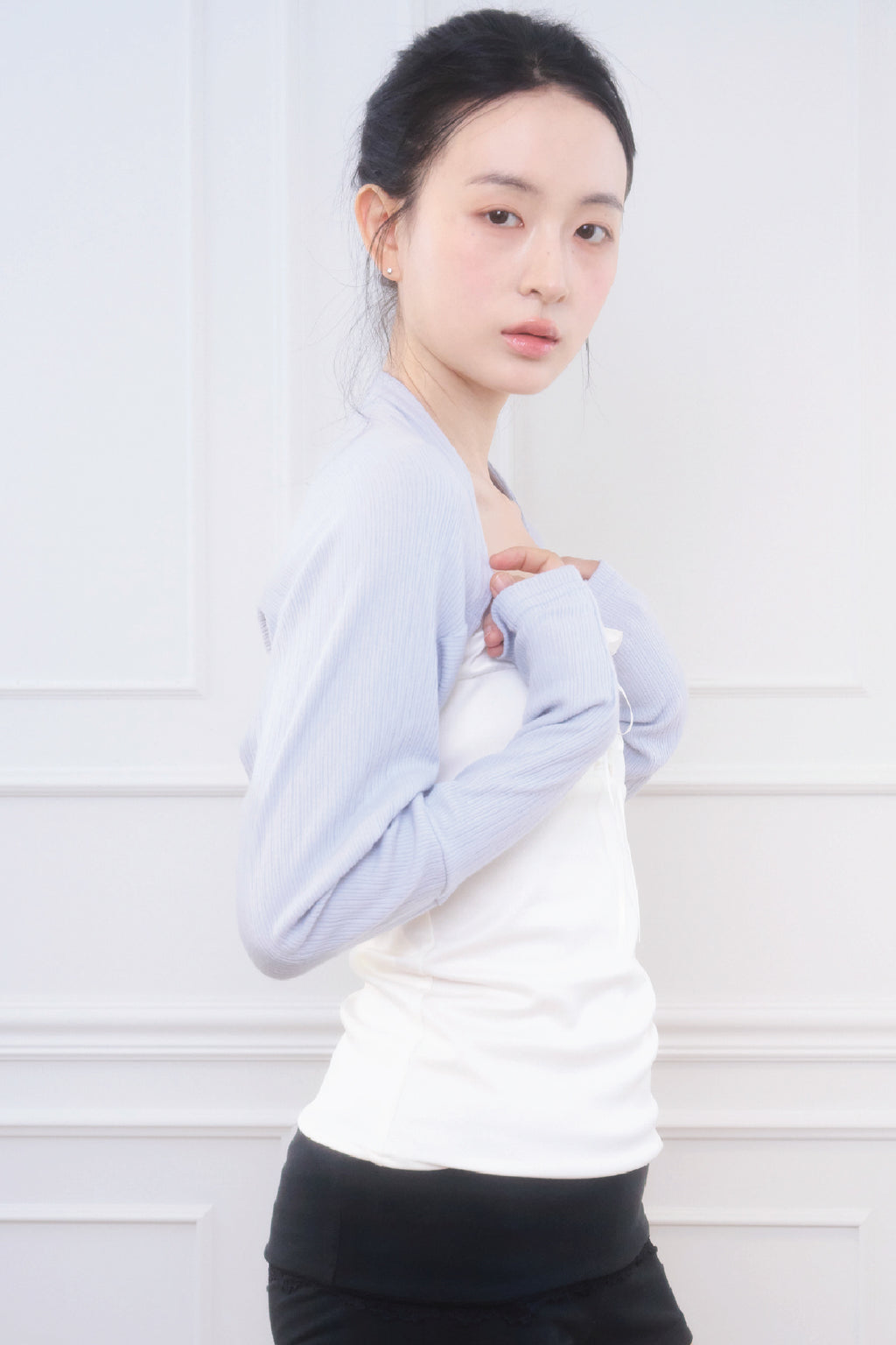 Cotton Basic Bolero (Sky Blue)