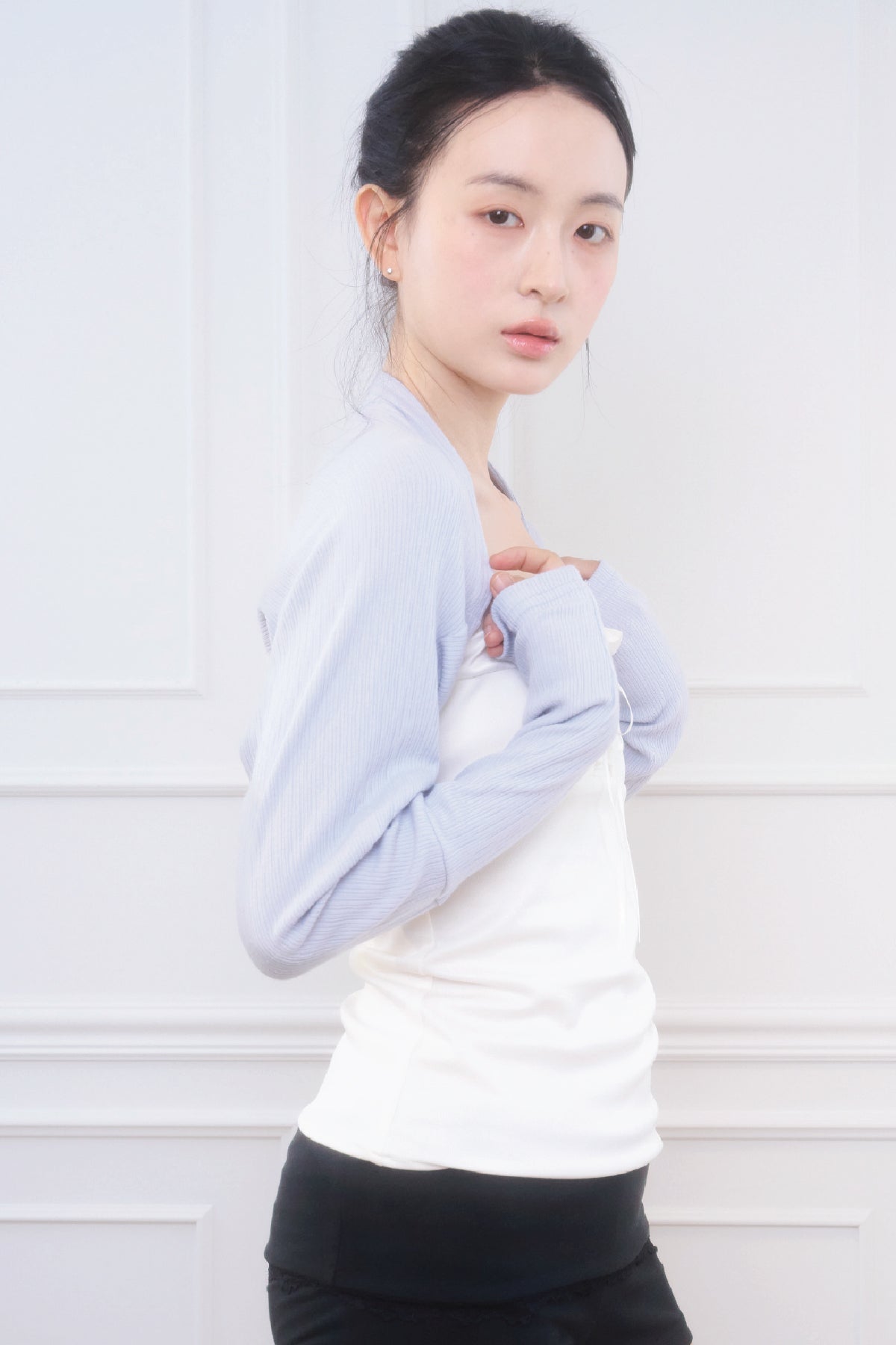 Cotton Basic Bolero (Sky Blue)