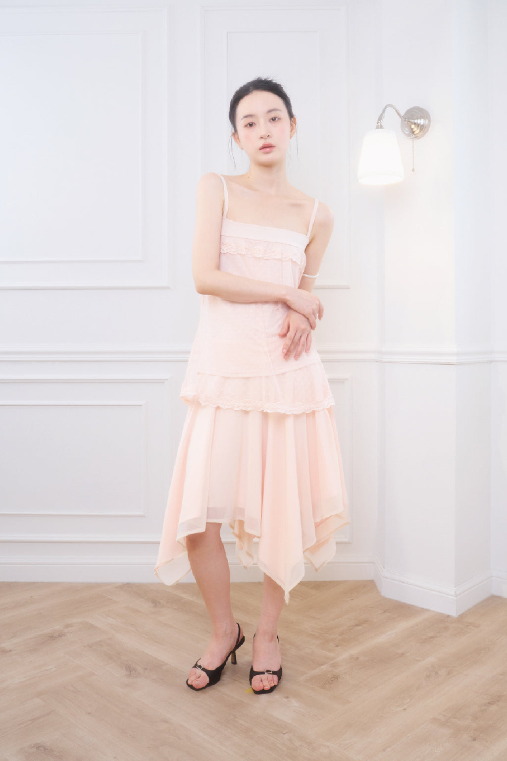 Iris Low Rise Midi Skirt (Pink)