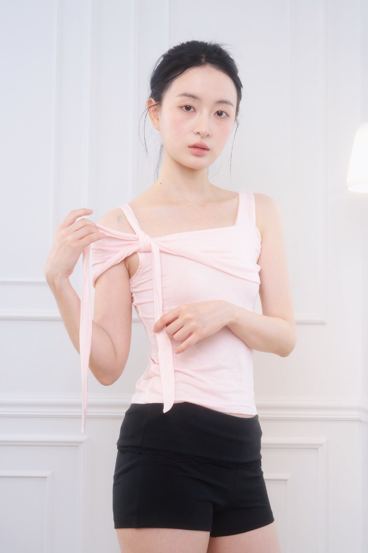 Jolie Tie Short Sleeve (Pink)