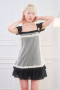 Odette Tiered Skirt (Black)