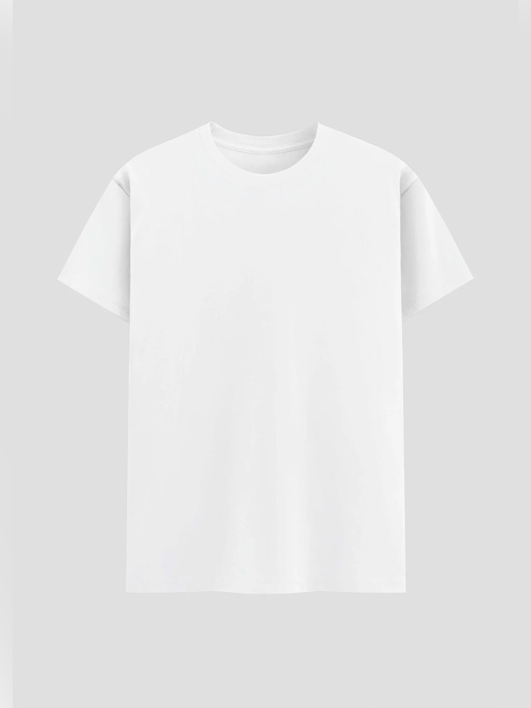 100% White Cotton T-shirt (M)