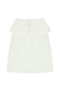 Boucle Wrap Skirt (Ivory)
