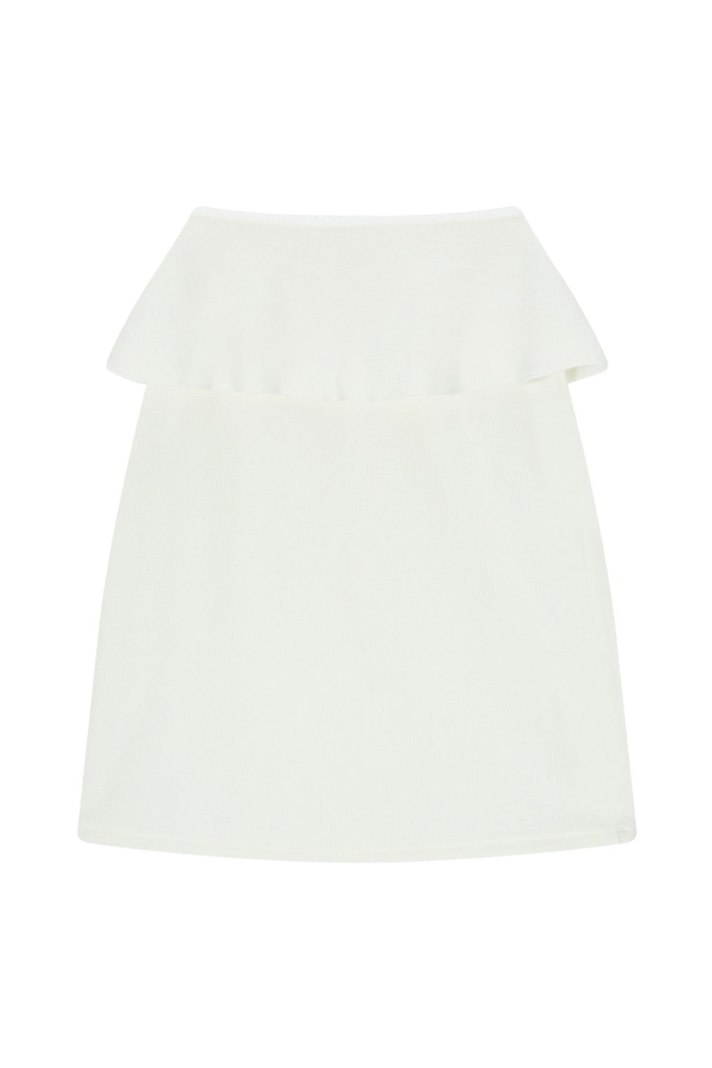 Boucle Wrap Skirt (Ivory)
