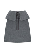 Boucle Wrap Skirt (Gray)