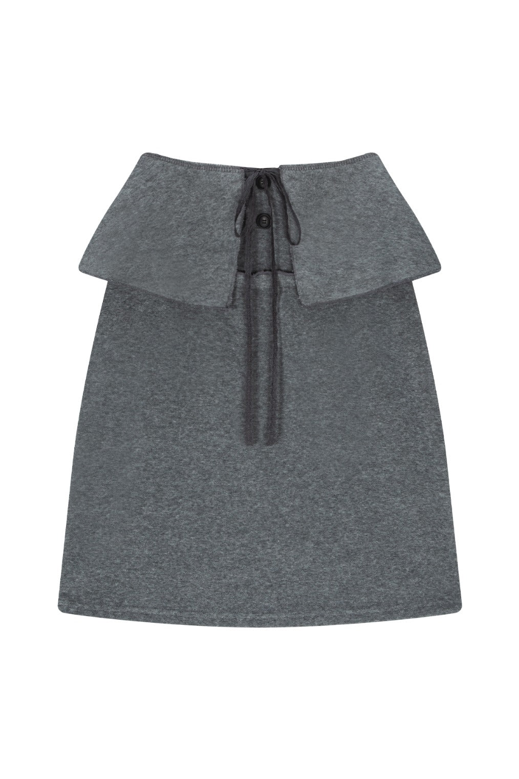 Boucle Wrap Skirt (Gray)