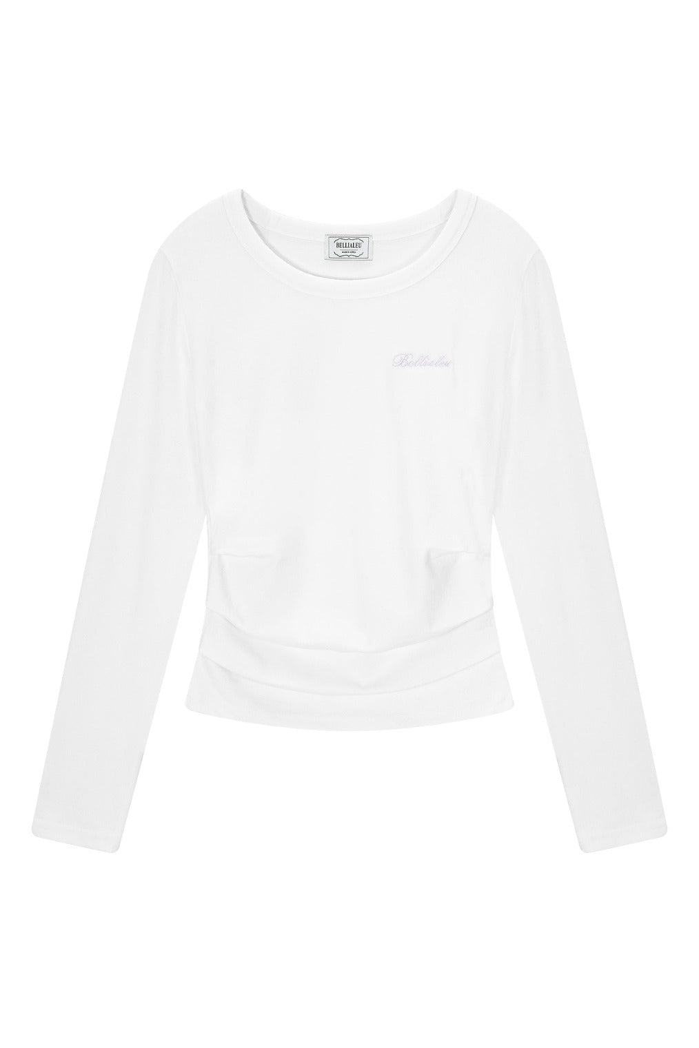 Pintuck Logo Tee (White)