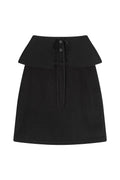 Boucle Wrap Skirt (Black)