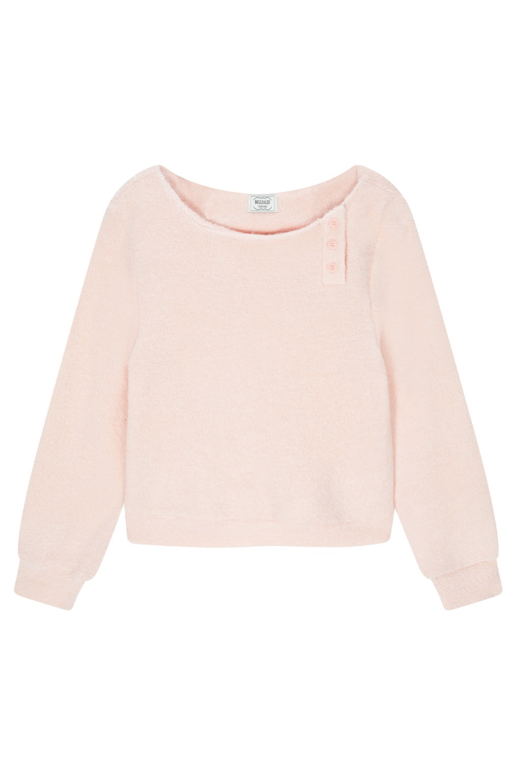 Fuzzy Boat Neck Knit (Pink)