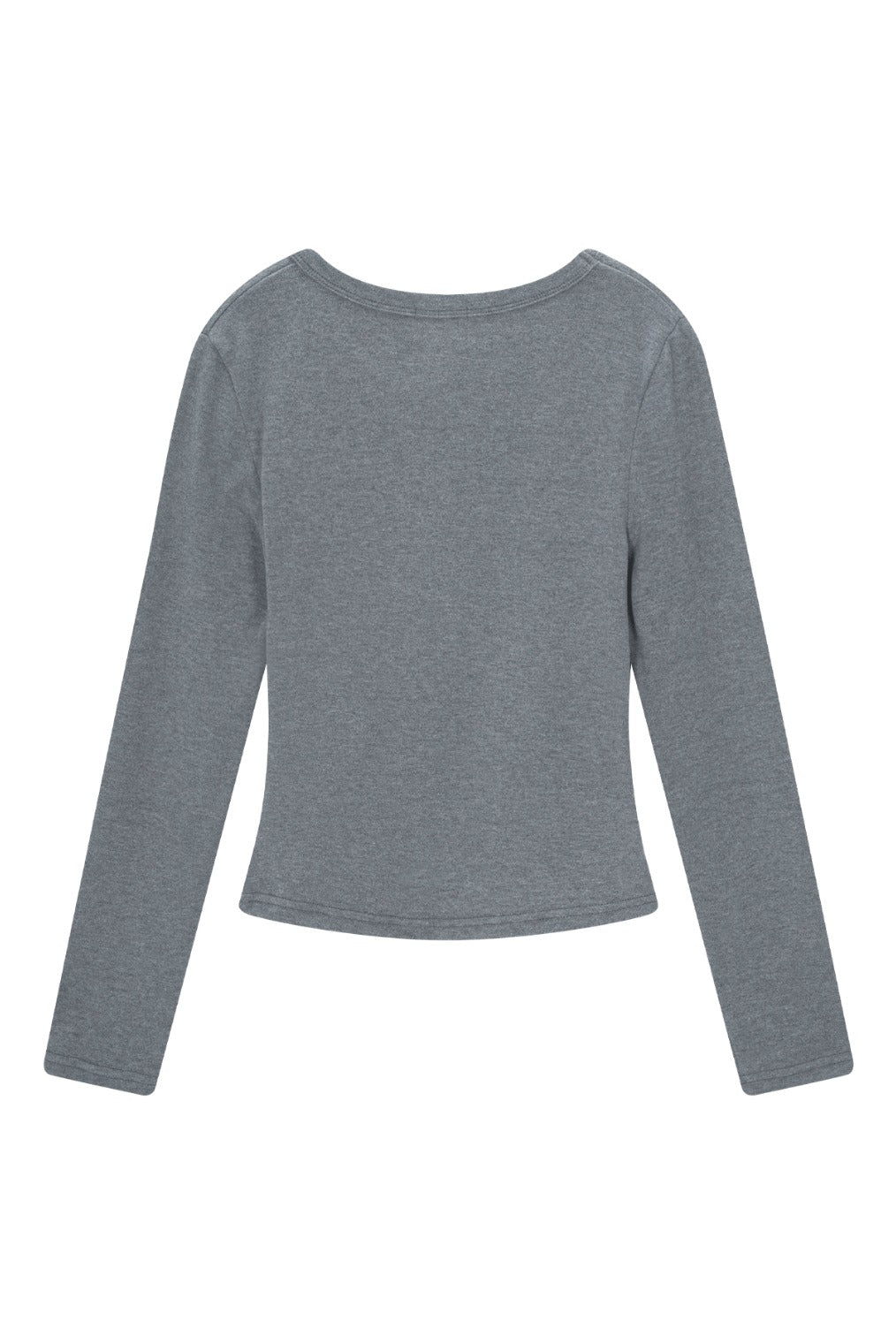 Pintuck Logo Tee (Gray)