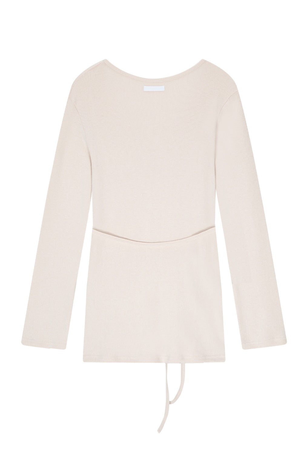 Strap Long Sleeve Cardigan (Cream Pink)