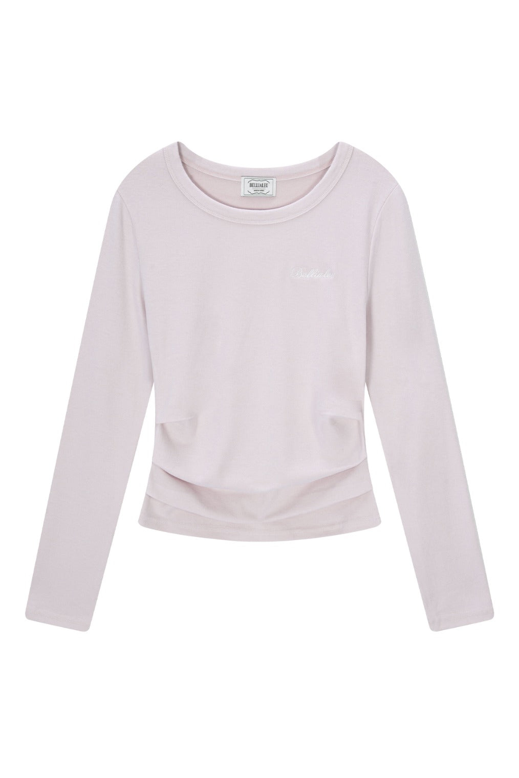 Pintuck Logo Tee (Pink)