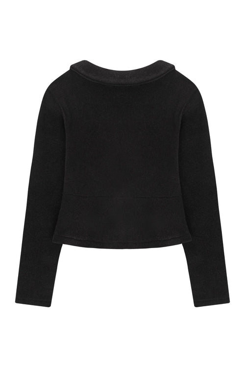 Boucle Plain Shirts (Black)