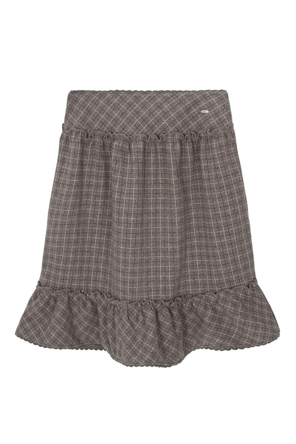 Check Bear Skirt (Brown)
