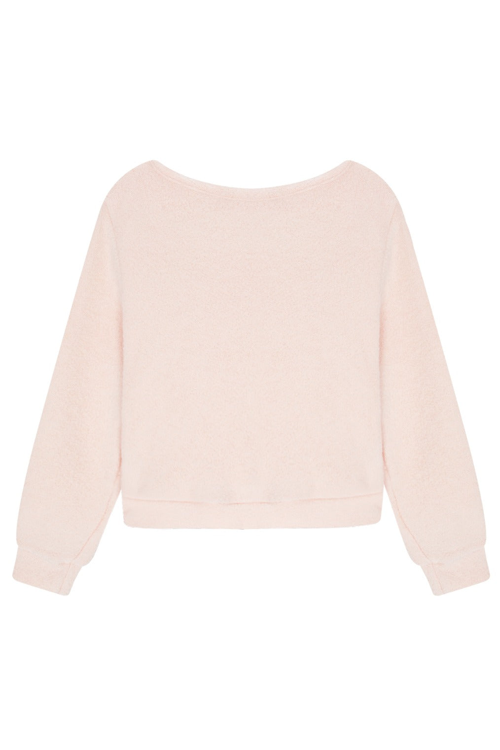 Fuzzy Boat Neck Knit (Pink)