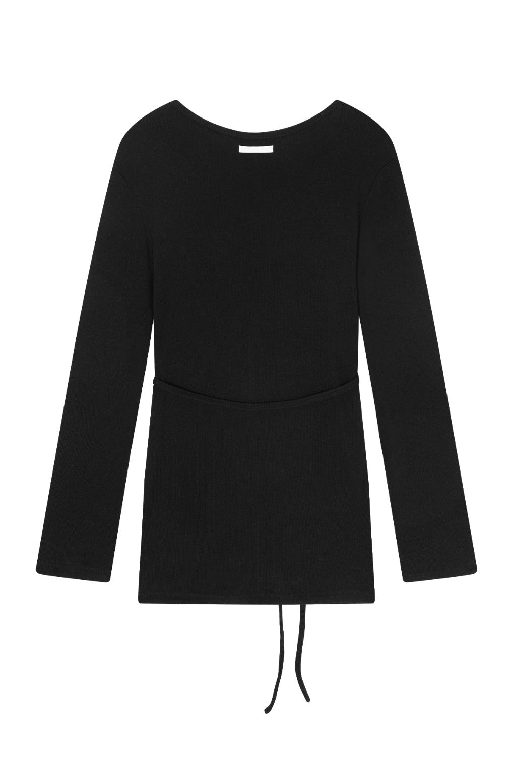 Strap Long Sleeve Cardigan (Black)