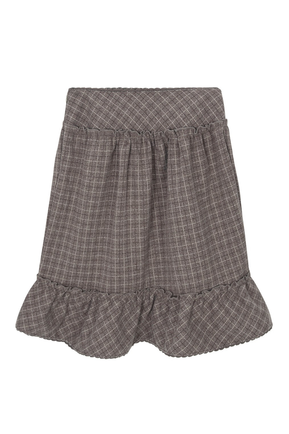 Check Bear Skirt (Brown)
