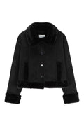 Bunny Shearling Coat (Black)