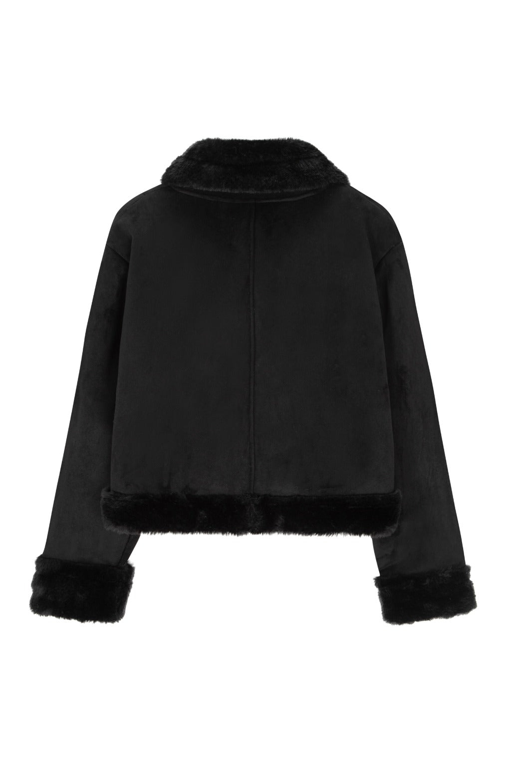 Bunny Shearling Coat (Black)